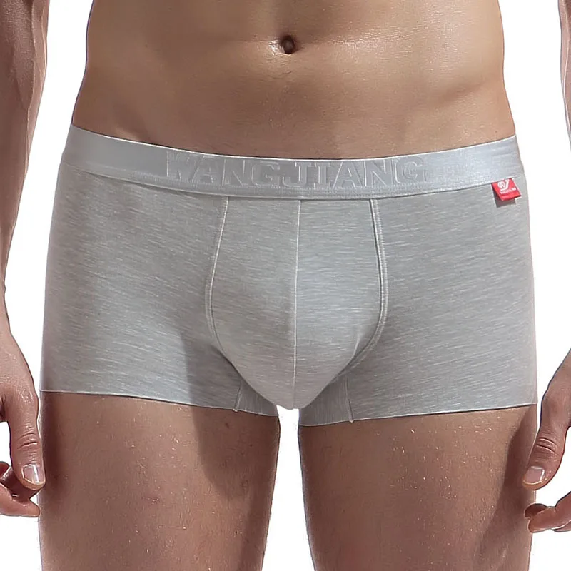 Мужские Бесшовные Боксеры шорты с низкой талией Короткие нижнее белье