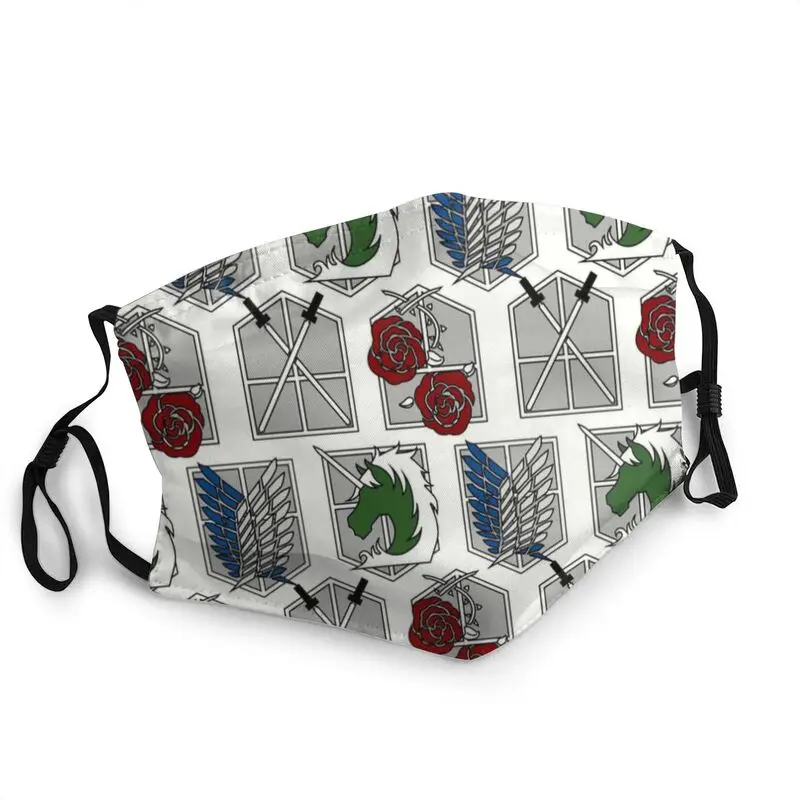 

Обувь для косплея по аниме «атака на Титанов» кадет полка узор многоразовые лицевая маска унисекс с рисунком из Аниме Манга маска против пы...