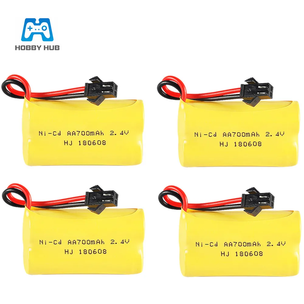 2,4 V 700mAh NI-CD аккумуляторная батарея AA 2,4 v аккумуляторная батарея 700 mah для игрушек с дистанционным управлением электрические игрушки