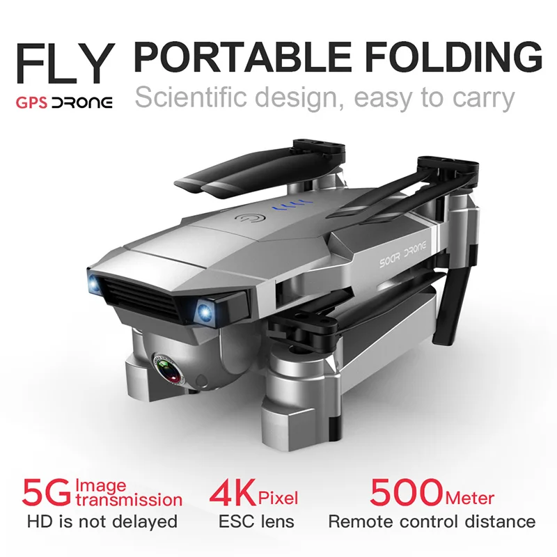 LAUMOX SG907 GPS Дрон с 4K широкоугольной регулировкой HD камера 5G WIFI FPV RC складной