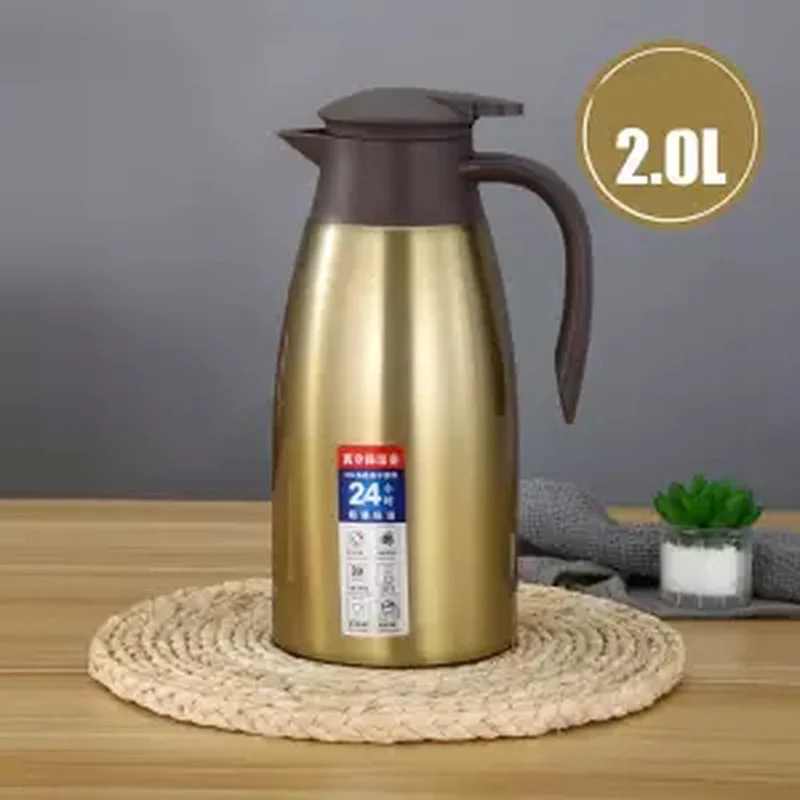 

Stainless Steel Insulation Pot Household Vacuum Thermos Thermos Large-capacity European Style Thermos Open Kettle Insulated Cup