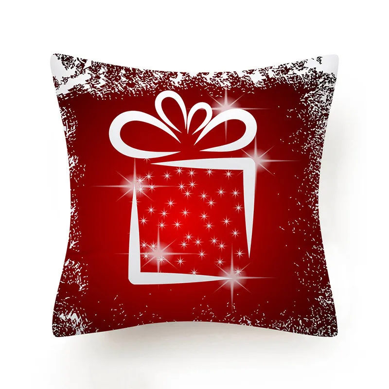 

Christmas Cushion Cover 45*45 Pillowcase Letter Tree printed Sofa Cushions Polyester Decorative Pillow Covers Home Decor