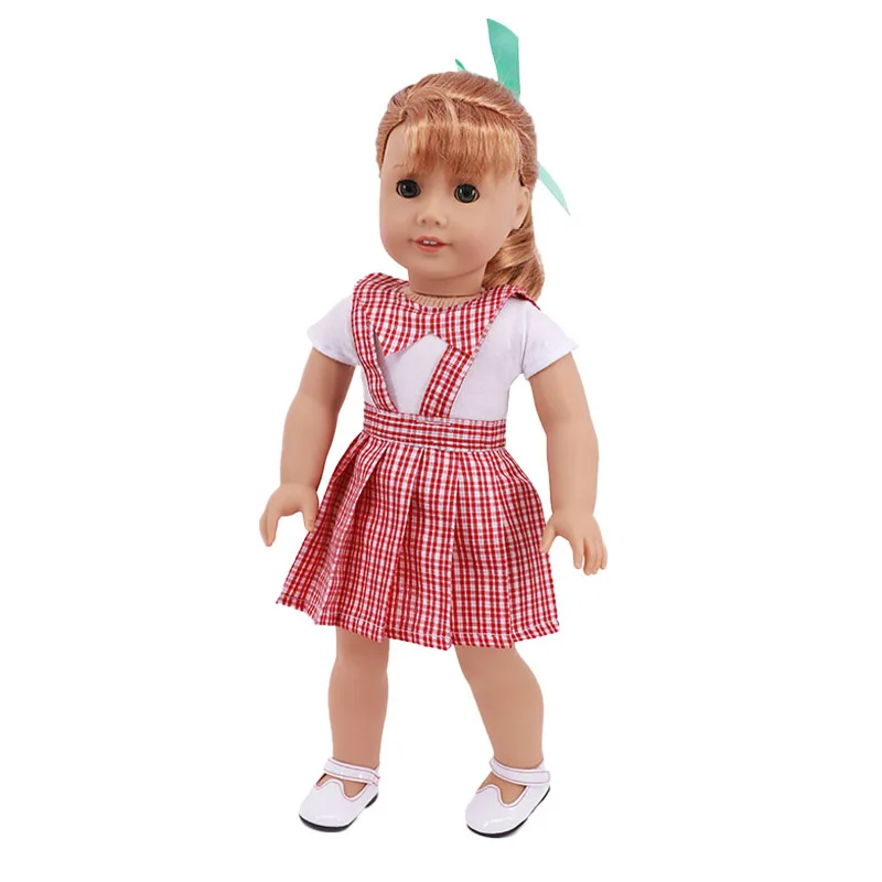 

Fashion Pink Cat Outfits Skirts Uniform Fit 18 Inch American 43cm Reborn Baby Doll Clothes ,Girls Toys,Generation,Birthday Gift
