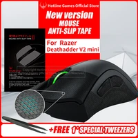 hotline games mouse anti slip tape for razer deathadder v2 mini sweat resistant pads mouse side anti slip stickers mouse skates
