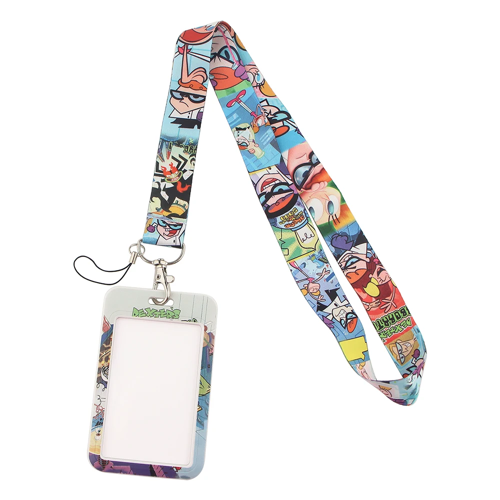 

K3485 Cartoon Cute Lanyard Badge Holder ID Card Lanyards Cell Phone Rope Key Lanyard Neck Straps Keychain Key Ring