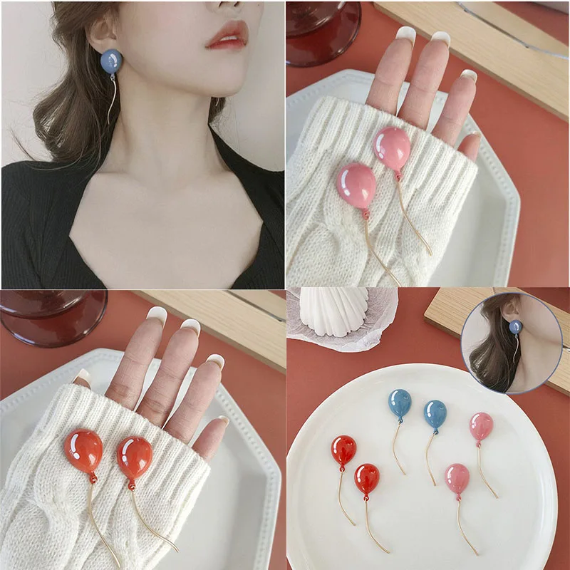 

Valentine's Day Gifts Funny Design Balloon Earrings Long Tassel Drop Earring Women Girl Hip Hop Party Jewelry Sweet Cute Earring