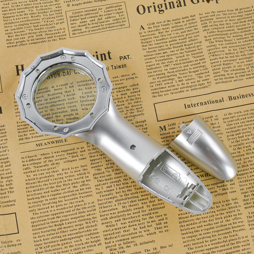 Высокое качество Большой 7X Ювелиры алмазное увеличительное стекло лупа с