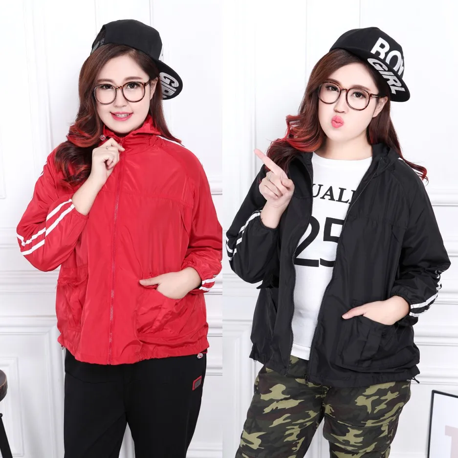 Куртка женская с капюшоном модный Свободный Топ в двойную белую полоску длинным