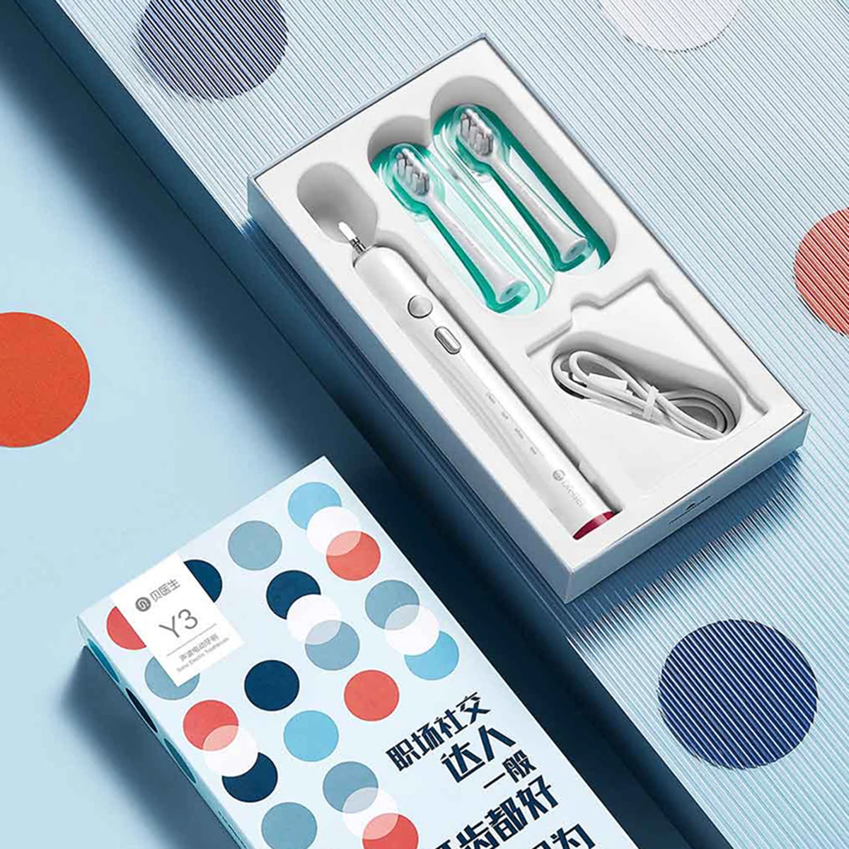 

Doctor Bei Y3 Sonic Electric Toothbrush Home IPX7 Waterproof Tooth Brush Rechargeable 4 Mode Ultrasonic Automatic Toothbrushs