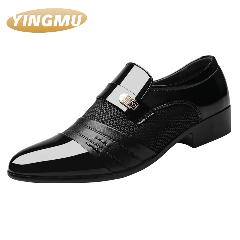 

2021 new men's shoes, leather shoes, men's casual shoes, business dress shoes, large size versatile wedding shoes dress shoes