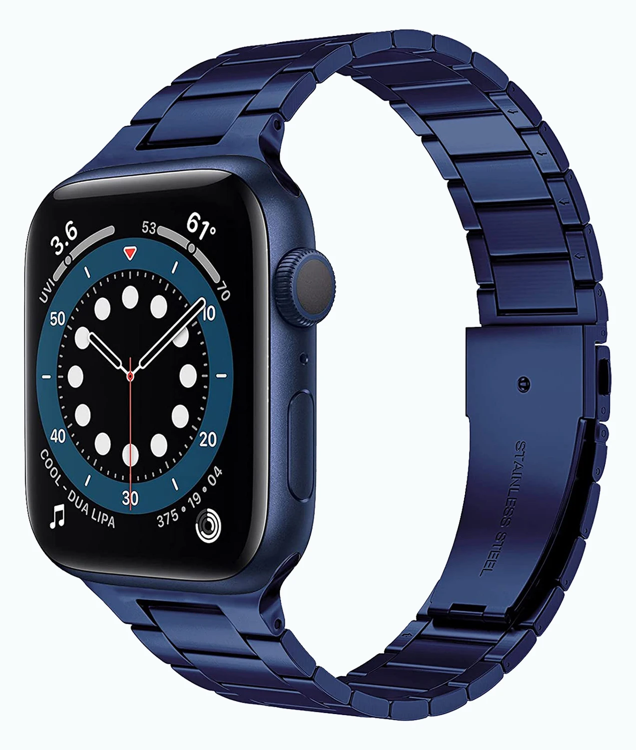 Тонкий ремешок для Apple Watch Band 40 мм 44 38 42 ультратонкий металлический браслет