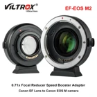 Viltrox EF-EOS M2 EF-M адаптер объектива 0,71x фокусный редуктор скорости усилитель адаптер для объектива Canon EF для камеры EOS M M6 M200 M5 M50