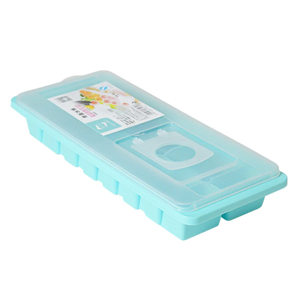 

Ice Cube Tray 16 Cubes Ice Cube Maker Mold With Lids For Ice Cream Party Whiskey Cocktail Cold Drink Ice Tray Cube Storage Conta
