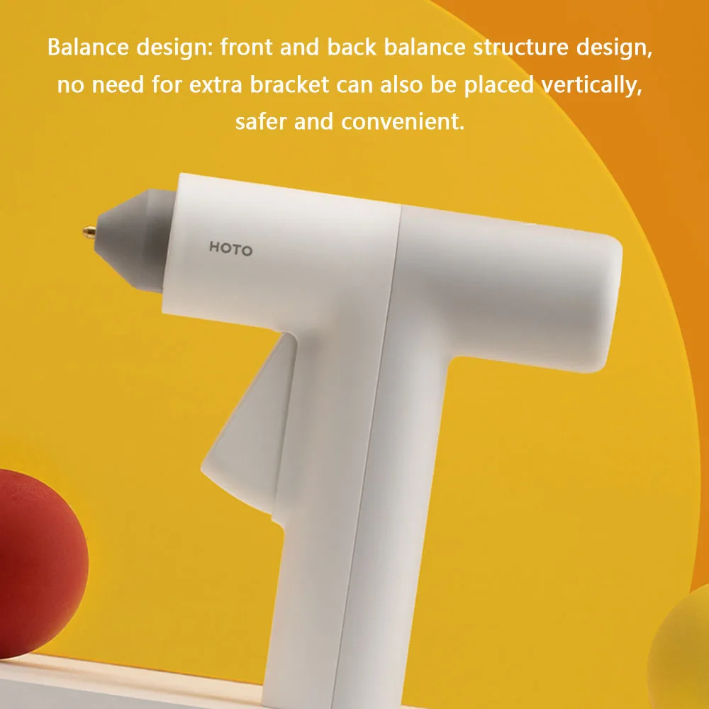 

HOTO Hot Melt Glue Gun 4V Lithium Battery Cordless Glue Glue With Glue Stick 125mm Home DIY Tools Hand Craft Tools glue gun