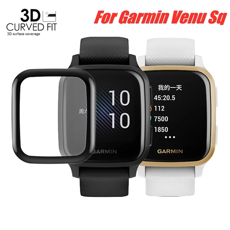

3D Curved Full Edge Smartwatch Soft Protective Film Cover Protection For Garmin Venu SQ Music Smart Watch Screen Protector