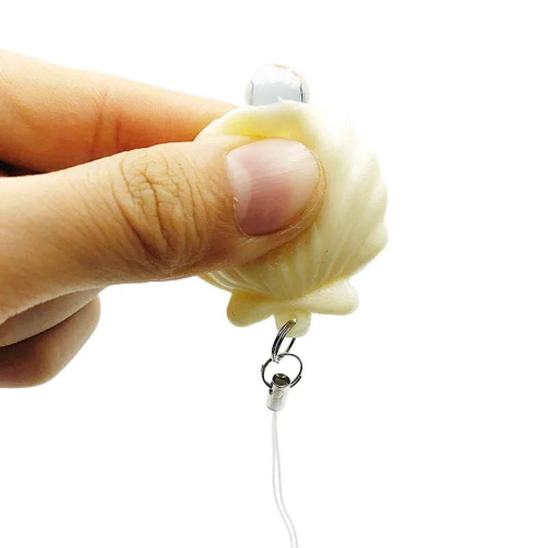 Сжимаемая бесконечная игрушка антистресс в виде ракушки цепочка для выражения