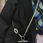 2021 Элегантный женский ремень с жемчугом, Женский поясной ремень с эластичной пряжкой, жемчужная цепочка, женское платье для девушек, панк, гироскоп, подвеска, ремень