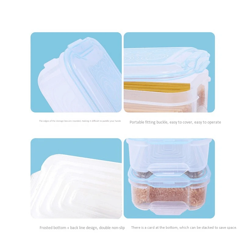 2 упаковки пластиковых ящиков для хранения холодильников контейнеры продуктов с