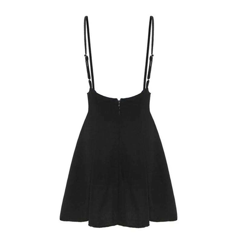 

Women Dancing Skirts 2021 Summer Sports Skirt Vintage High Waist Strapless Pleated Hem Mini Tennis Skirts Black