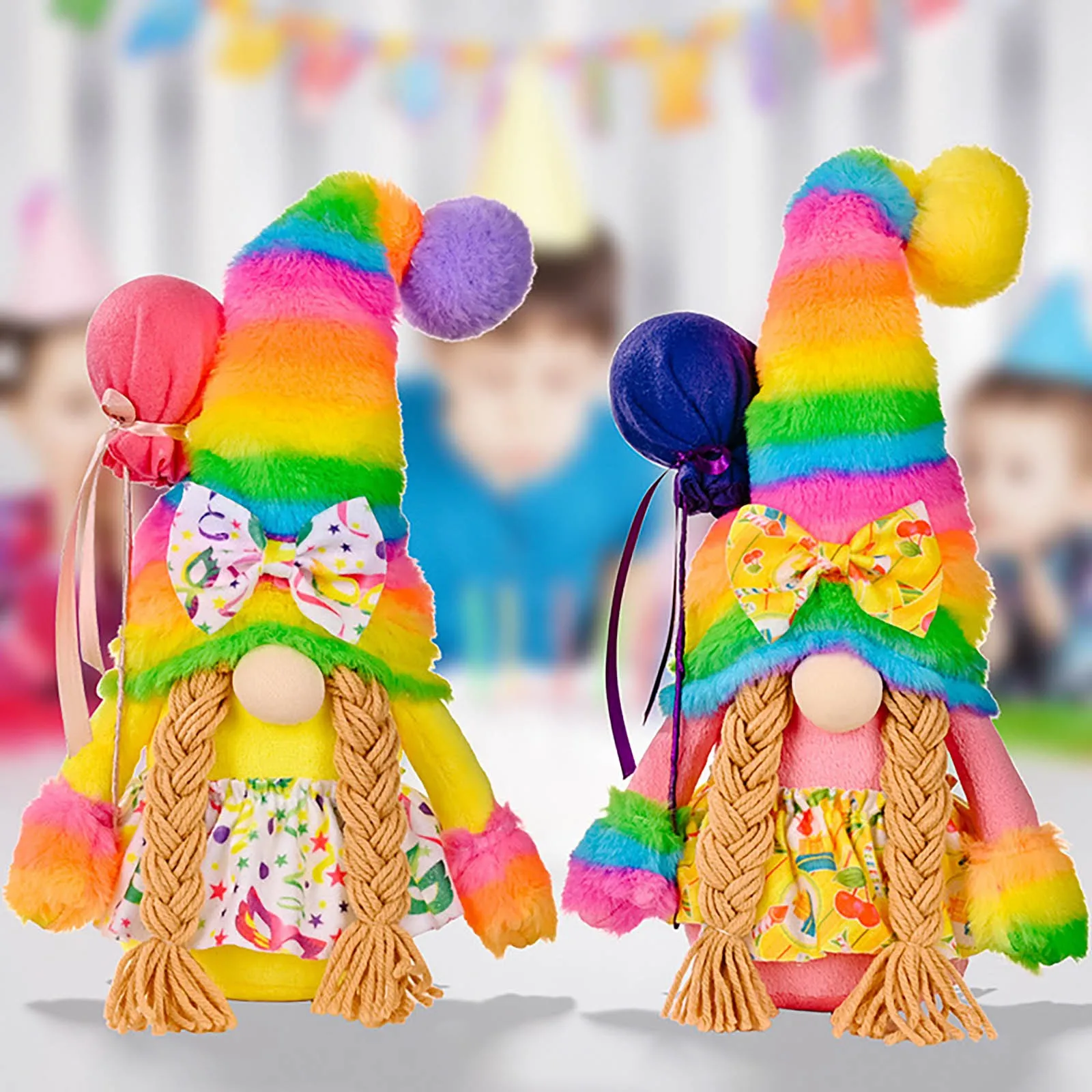 

Rainbow Rudolph Doll Faceless Doll Small Faceless Doll Ornaments Handmade Plush Toy Birthday Decoration Christmas Decoration