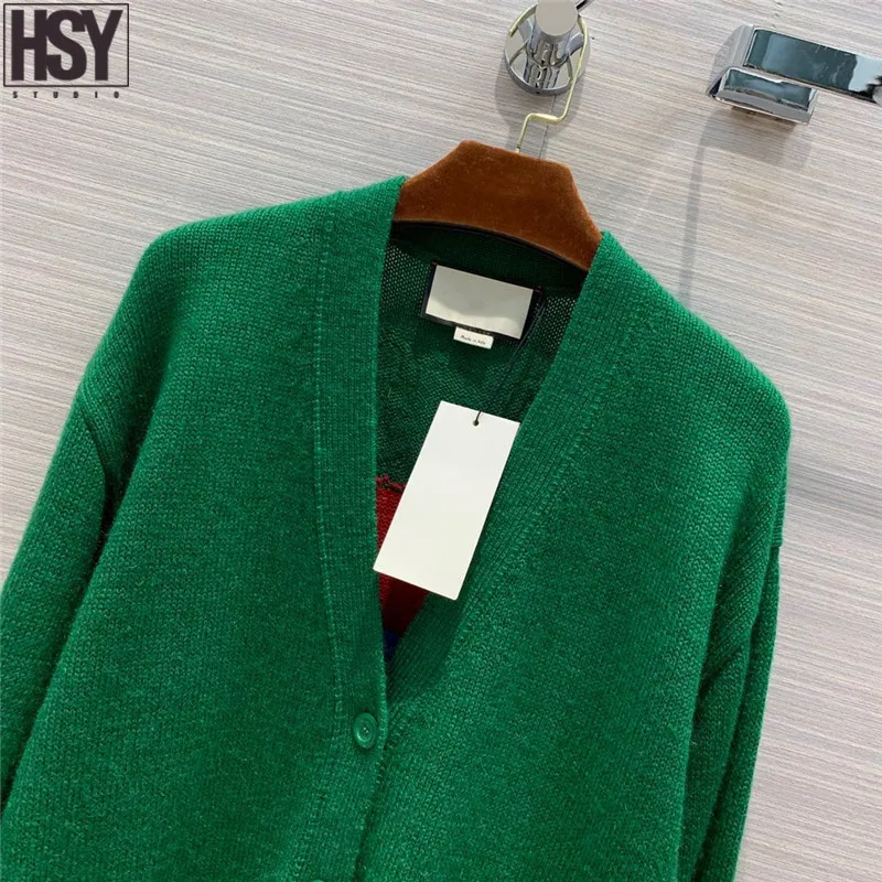 【HSY】2019 осенний Новый женский свитер с надписями нашивками в виде кота вышивкой