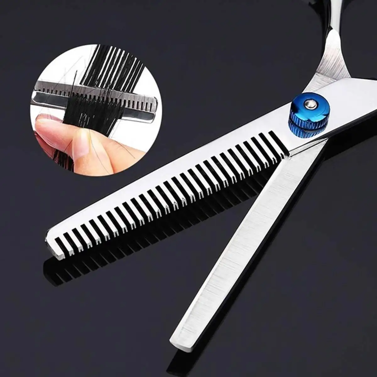 

9Pcs Hair Scissor Set 6 Inch Barber Hairdressing Cutting Thinning Styling Tool Barbershop Salon Haircut Scissors Haircut Shears