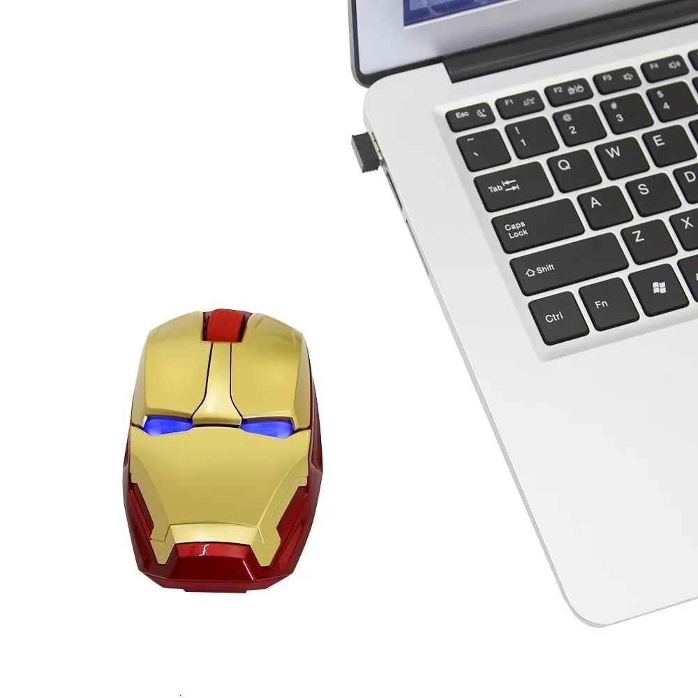 CHYI iron man Беспроводная Бесшумная компьютерная мышь 2,4 ГГц эргономичный оптический геймер Mause с ковриком для мыши для ноутбука Marvel Lover