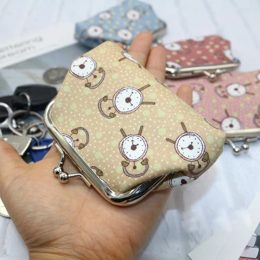 Ретро винтажный женский кошелек в горошек для монет сумка денег держатель карт