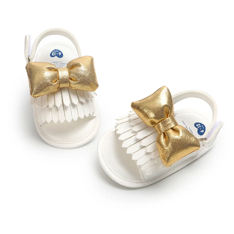 2019 детские сандали для девочек с красным бантом маленьких бахромой украшениями