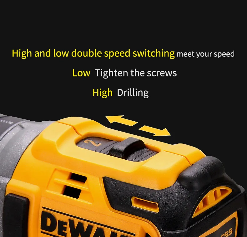 Dewalt DCD791/777 бесщеточный литиевая электродрель 18V электрическая отвертка Перезаряжаемые