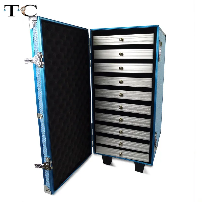 Большой Количество ящик для хранения модное ювелирное изделие показали