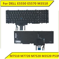 for dell e5550 e5570 m3510 m7510 m7720 m7520 m3520 p53f notebook keyboard new original for dell notebook