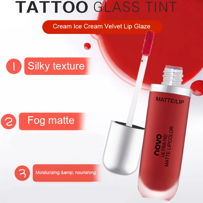 

Liquid Lipstick Lip Glaze Moisturizing Long Lasting Matte Cosmetic for Women Lady MPwell