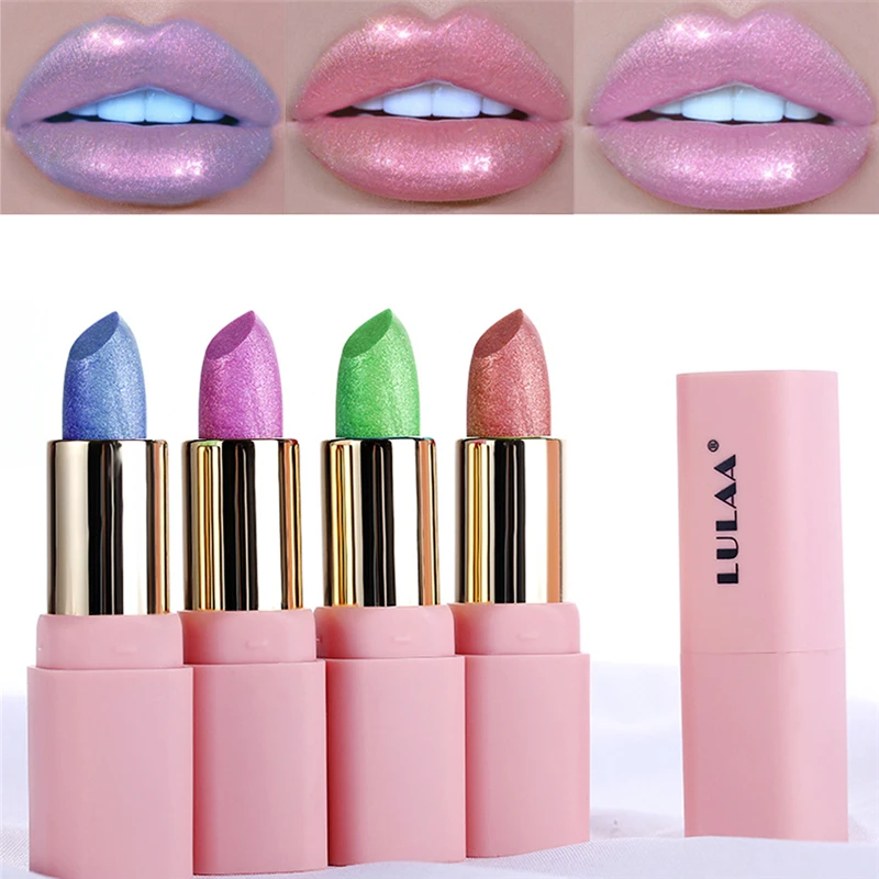 8 ярких блестящих губ стойкая водостойкая Мерцающая блестящая Красная губная