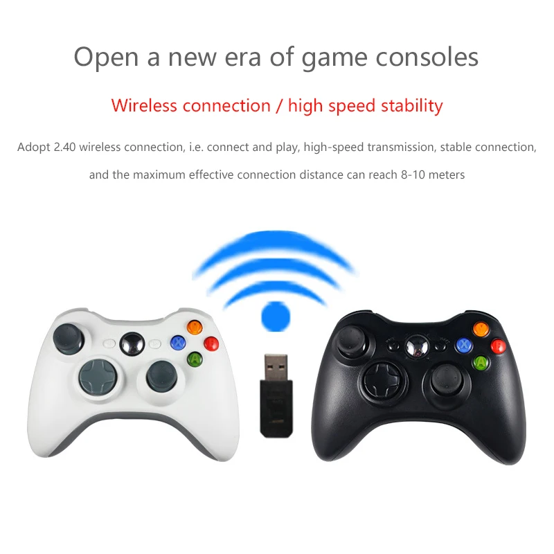 2 4G беспроводной геймпад для консоли Xbox 360 контроллер с приемником ПК PS3 Android