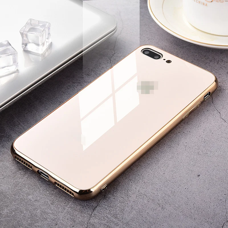 Ударопрочный 9H закаленный глянцевый чехол для Apple iphone X XR XS 11 pro Max 6 6S 7 8 Plus