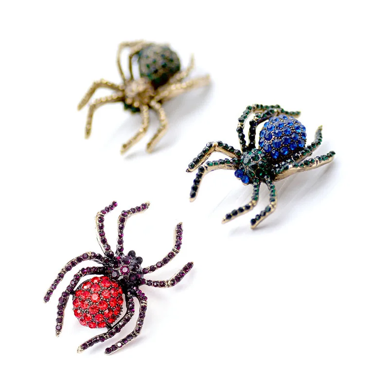 muylinda Rhinestone Spider Brooch Women's Pins And Brooches Fashion Insect Brooch Bouquet For Women Men