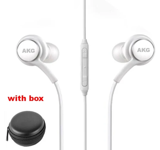 white with box S8 IG955 Earphones 3.5mm In-ear Wired Mic Volume Control Headset for huawei xiaomi Samsung Galaxy S10 S9 S3 S7 S6 S5 Smartphone - Цвет: white with box