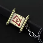 Брелок для ключей Dota 2, переводной брелок с прокруткой, Talisman of Evasion, брелок для ключей модели Pudge, держатель для ключей Dota2 T115