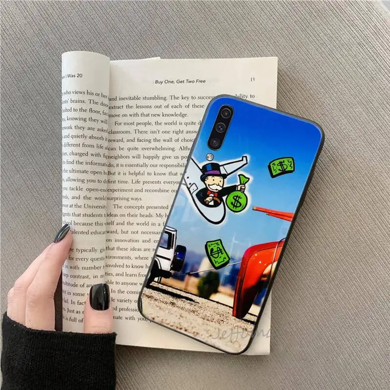 

Cartoon Dollar Monopoly Phone Samsung galaxy S note 7 8 9 10 20 fe edge A 6 10 20 30 50 51 70 lite plus Soft Silicone