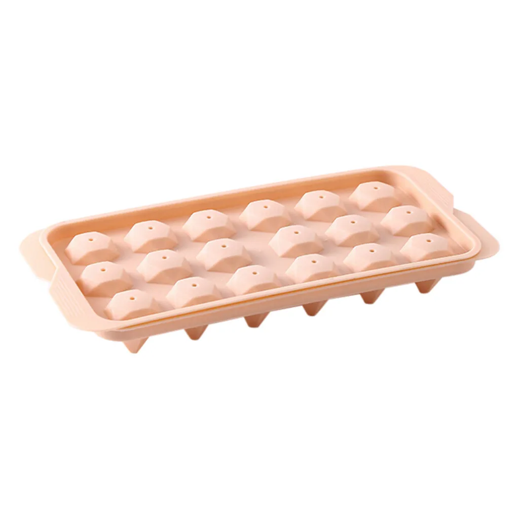 

Kitchen Silicone Ice Cube Mold 15 Grids DIY Diamond Shape Ice Cube Maker Trays For Ice Candy Pudding Chocolate Molds Tool Z61