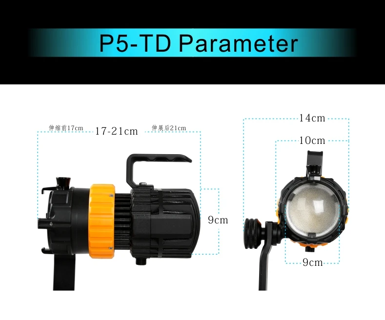 DIGITALFOTO Falcon Eyes Pulsar 5 P-5TD мини Точечный светильник Регулируемая длина фокуса заполняющий светильник 100 Вт светильник для фотосъемки