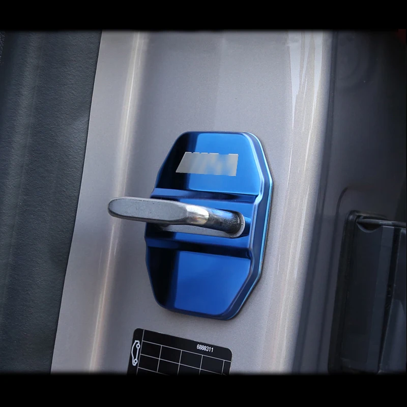 4 шт. стайлинга автомобилей крышка замка двери автомобиля Кепки защитный пульт