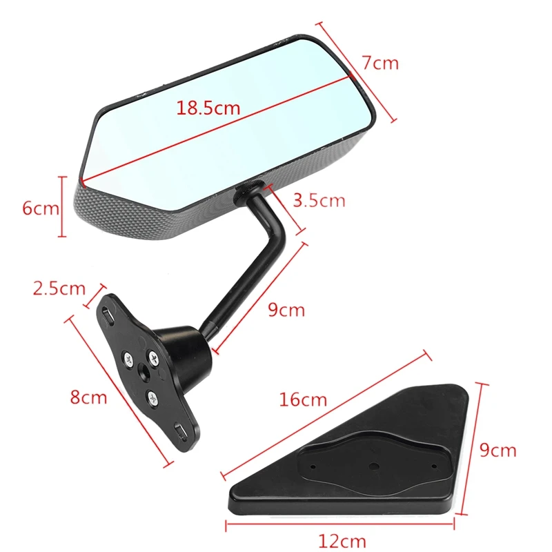 Боковые зеркала F1 kook racing из углеродного волокна подходят для Mk3 Mk4 Mk5 Golf Jetta beetle S3 S4