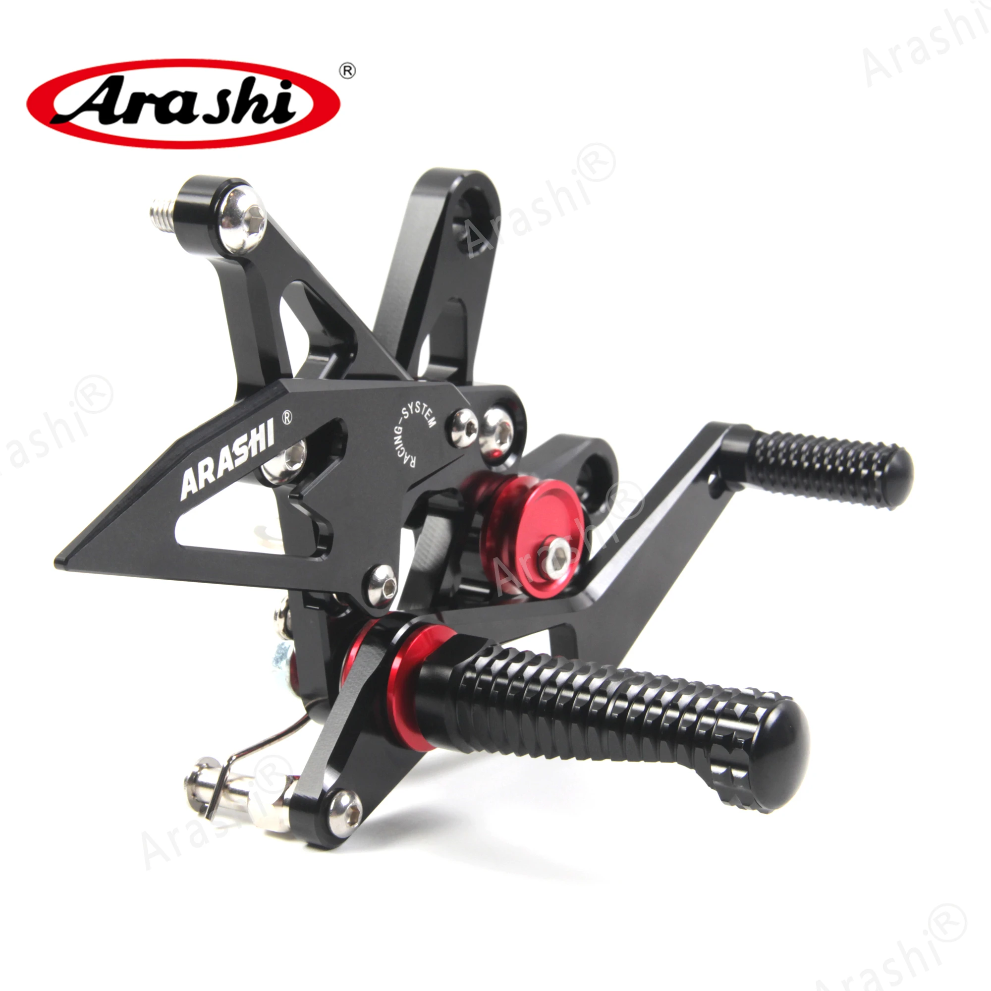 Араши ниндзя ZX6R CNC регулируемая подножка для ног KAWASAKI ZX 6R NINJA 2007 2008 Rearset подставка