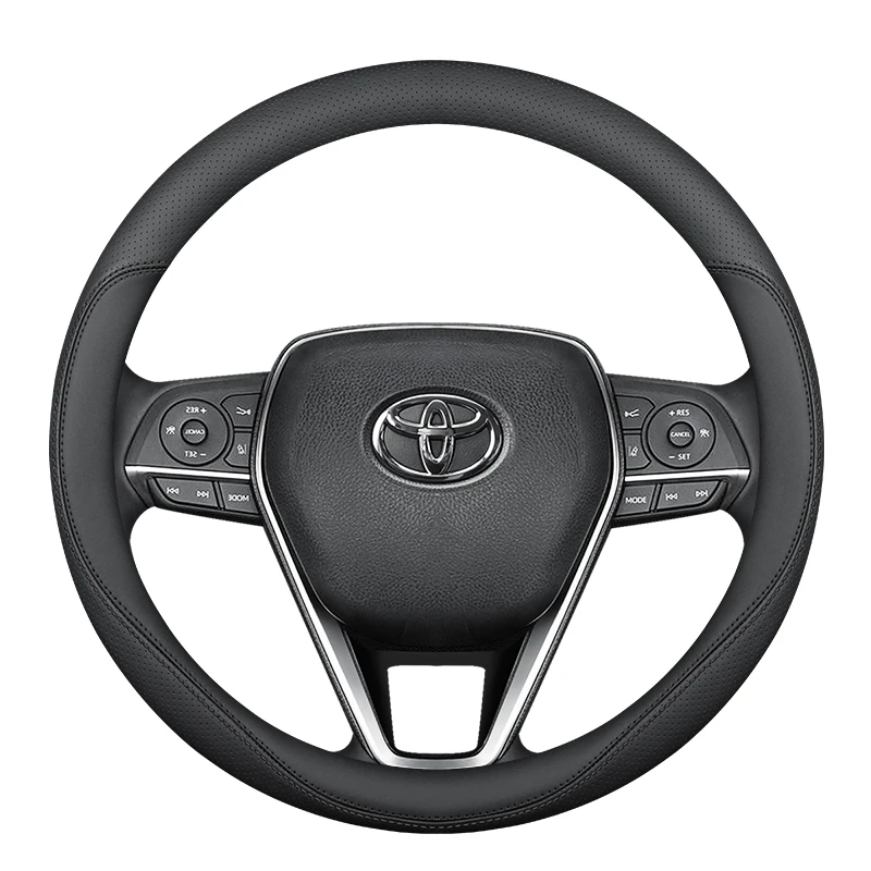 

Натуральная кожа чехол рулевого колеса автомобиля для Toyota MarkX, Corolla, Highlander, Camry, Levin, аксессуары для салона автомобиля, крышка ручки