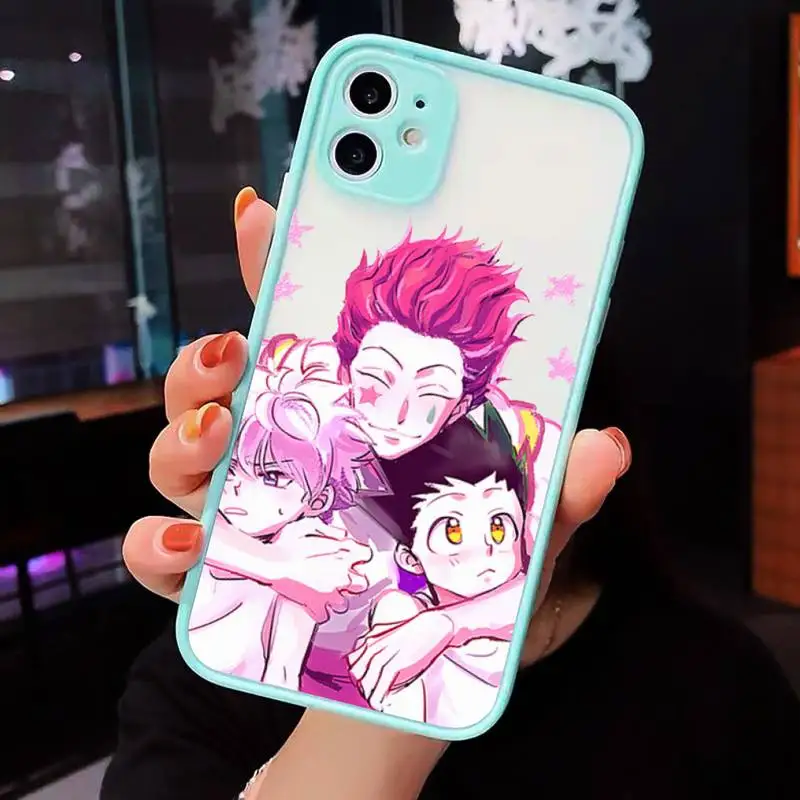 

Hunter HXH Anime Hunter X Phone Case Matte For iPhone 12 Mini 11 Pro XR XS Max 7 8 Plus X Hard PC Back Cover