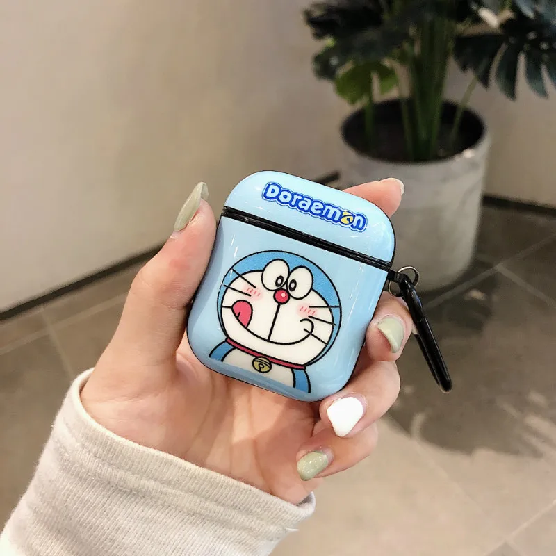 

Doraemon cartoon cute earphone shell protective shell for iPhone airpods1/2 pro3 wireless bluetooth earphone cover