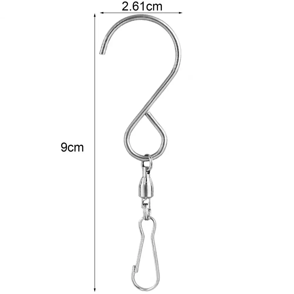 

12Pcs Swivel Hooks Rotating Rust-Proof Stainless Steel Hanging Pendant Hangers Party Supplies