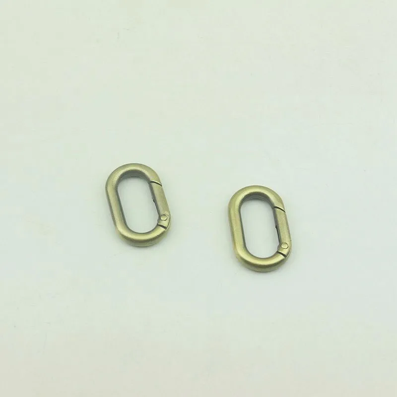 20pcs 25mm Metal Oval Spring O Ring Buckles Openable Keyring Dog Snap Trigger Clasp Clip Bag Belt Leather Craft DIY Bag Parts